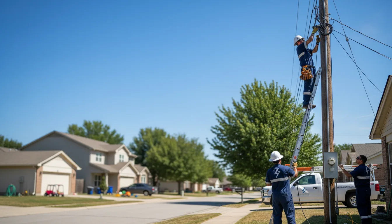 Residential electrician providing installation services in Tappen, ND